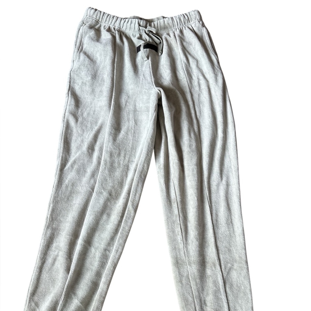 Essentials Fear of God velour Joggers Seafoam green small nwt!